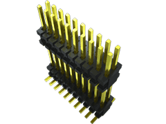 Flexible Micro Board Stacking Header, 0.050" Pitch