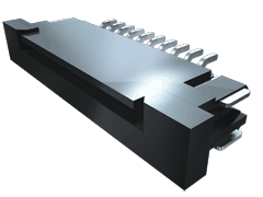 1.00 mm Zero Insertion Force Flat Flexible Cable Socket Strip