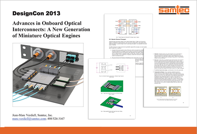 Advances in Onboard Optical Interconnects