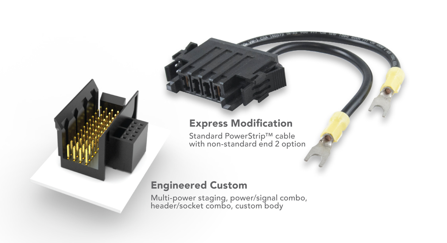 custom connectors and cables