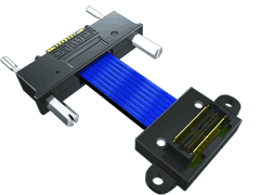 0.635 mm Q2™带护罩高速双芯电缆组件