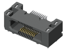0.50 mm Edge Rate® Rugged High Speed Terminal, Right-Angle